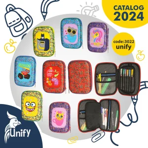 جامدادی کتابی ژلاتینی یونیفای کد 3022